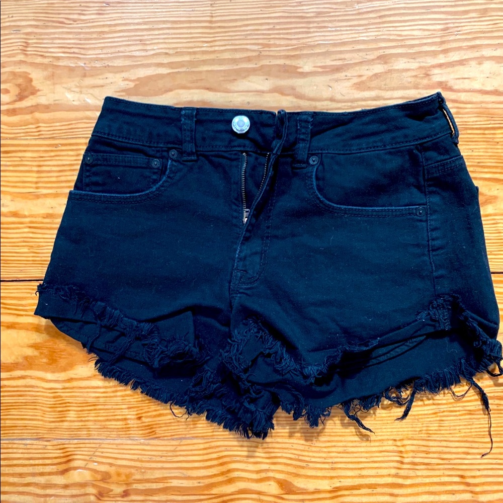 Black American eagle shorts